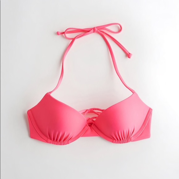 hollister pink bikini